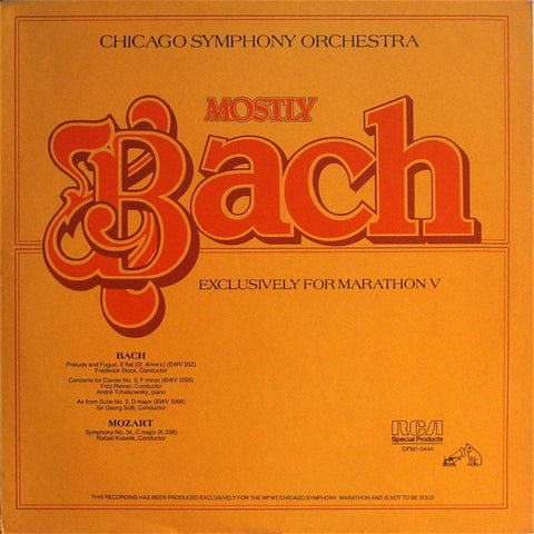 Chicago SO: Marathon V (historical Bach/Mozart recordings) - RCA DPMI-0444