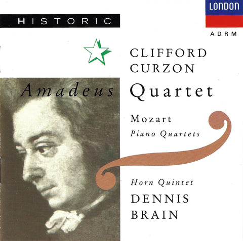 Curzon/Amadeus Qt: Mozart Piano Quartets 1 & 2 - London 425 960-2