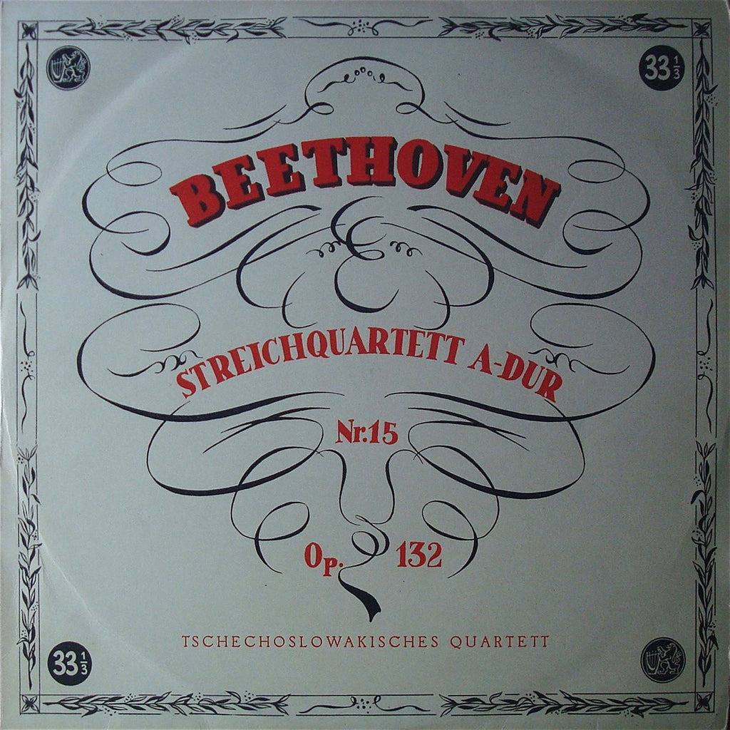 LP - Czech Quartet: Beethoven SQ No. 15 Op. 132 - Supraphon D LPV-172
