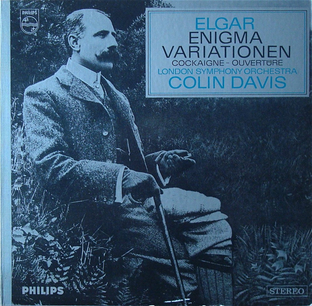 LP - Davis/LSO: Elgar Enigma Vars + Cockaigne Ov - Philips 835 317 LY