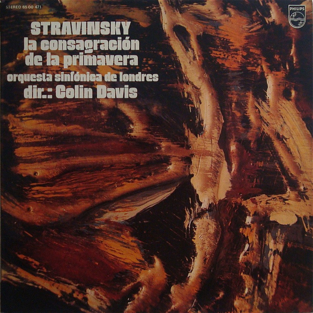 LP - Davis/LSO: Stravinsky Sacred Rite Of Spring - Spanish Philips 65 00 471
