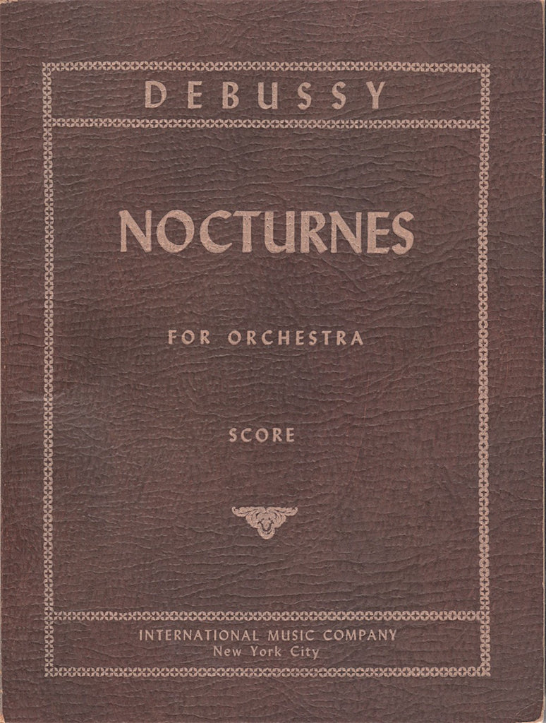 Book - Debussy: Nocturnes For Orchestra - International Music Company (pocket Score)