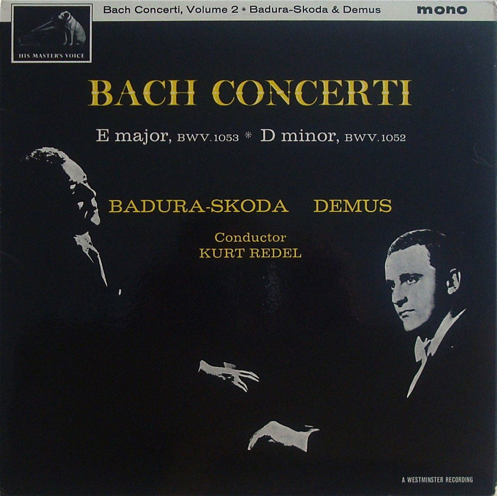 LP - Badura-Skoda & Demus: Bach Concertos BWV 1052 & BWV 1053 - HMV CLP 1764