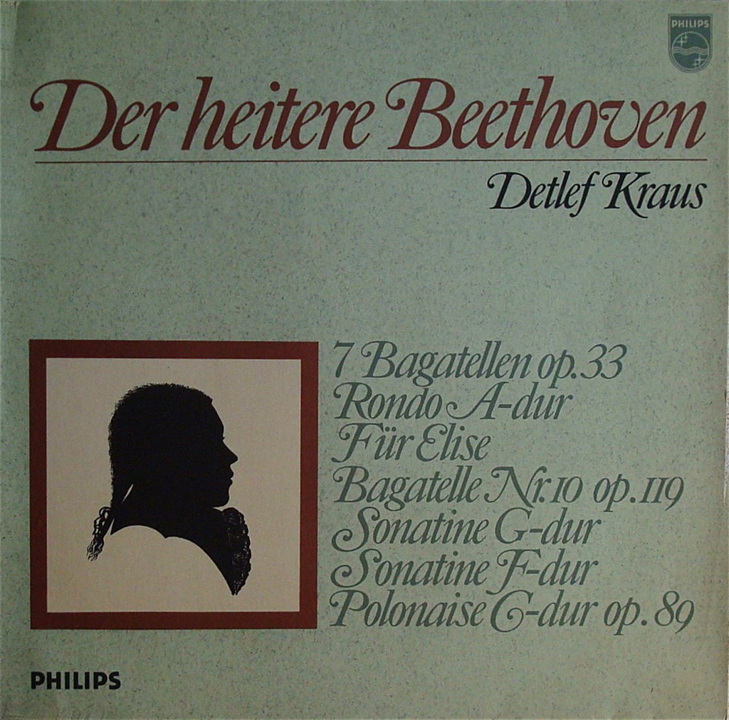 LP - Kraus: Beethoven 7 Bagatelles Op. 33, Polonaise Op. 89, Etc. - Philips 836 764 GY