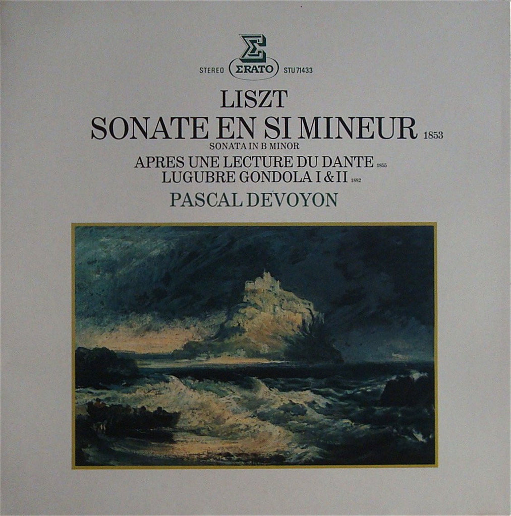 LP - Devoyon: Liszt Sonata In B Minor, "Dante" Sonata, Etc. - Erato STU 71433