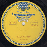 Deutsche Grammophon: New Releases Record Sampler - DG 104 001