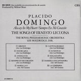 Placido Domingo: The Songs of Ernesto Lecuona - CBS MK 38828
