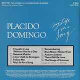 Placido Domingo: My Life for a Song (various) - CBS MK 37799