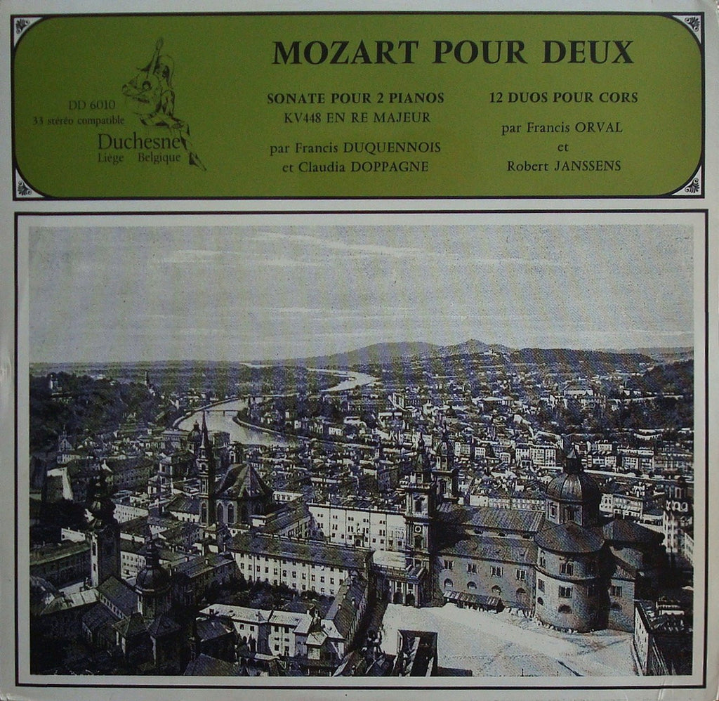 LP - Duquennois & Doppagne: Mozart Sonata For Two Pianos K. 448, Etc. - Duchesne DD 6610