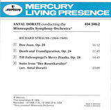 Dorati: Don Juan, Death & Transfiguration, etc. - Mercury 434 348-2
