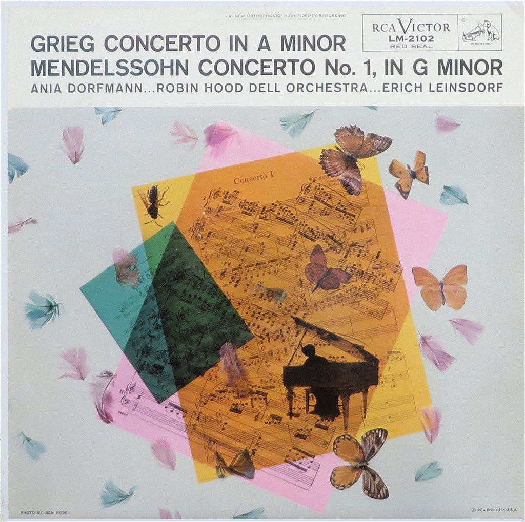 Dorfmann: Grieg Op. 16 + Mendelssohn Op. 25 Piano Concertos - RCA LM-2102