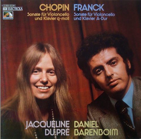 LP - Du Pre: Chopin & Franck Cello Sonatas - Electrola 1 C 063-02361