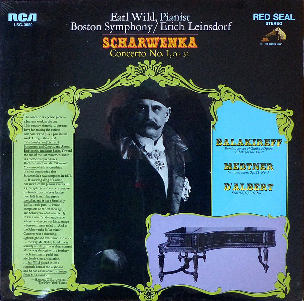 Earl Wild: Scharwenka Piano Concerto No. 1, etc. - RCA LSC-3080 (sealed)