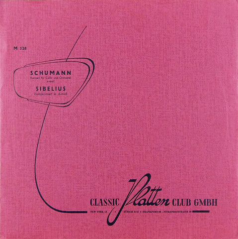 Eidus: Sibelius Violin Concerto, etc. - Classic Platten Club M 528