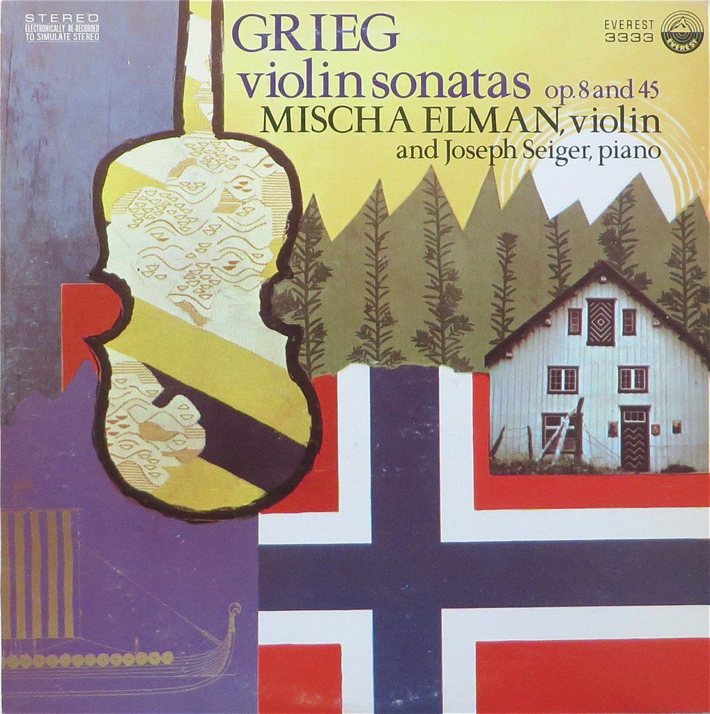 Mischa Elman: Grieg Violin Sonatas Nos. 1 & 3 - Everest 3333