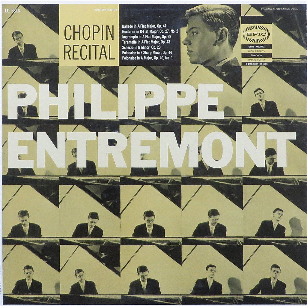 Entremont: Chopin recital (Ballade No. 3, Scherzo No. 1, etc.) - Epic LC 3316