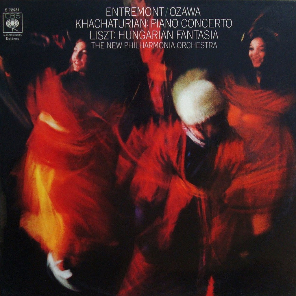 LP - Entremont: Khachaturian Piano Concerto + Liszt Hungarian Fantasy - Spanish CBS S 72981