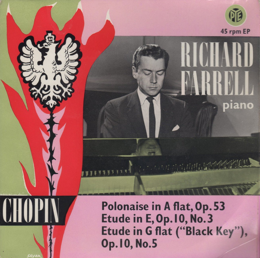 Farrell: Chopin Polonaise Op. 53 + Etudes Op. 10/3 & 5 - Pye CEC 32010 (7 inch 45 rpm EP)