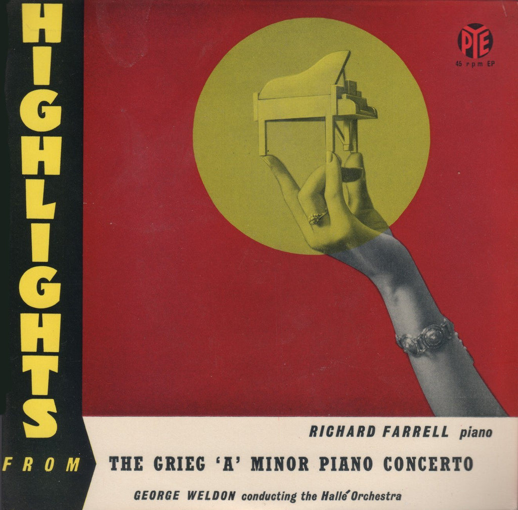 Farrell: Highlights from Grieg Piano Concerto - Pye PEC-508 (7 inch 45 rpm EP)