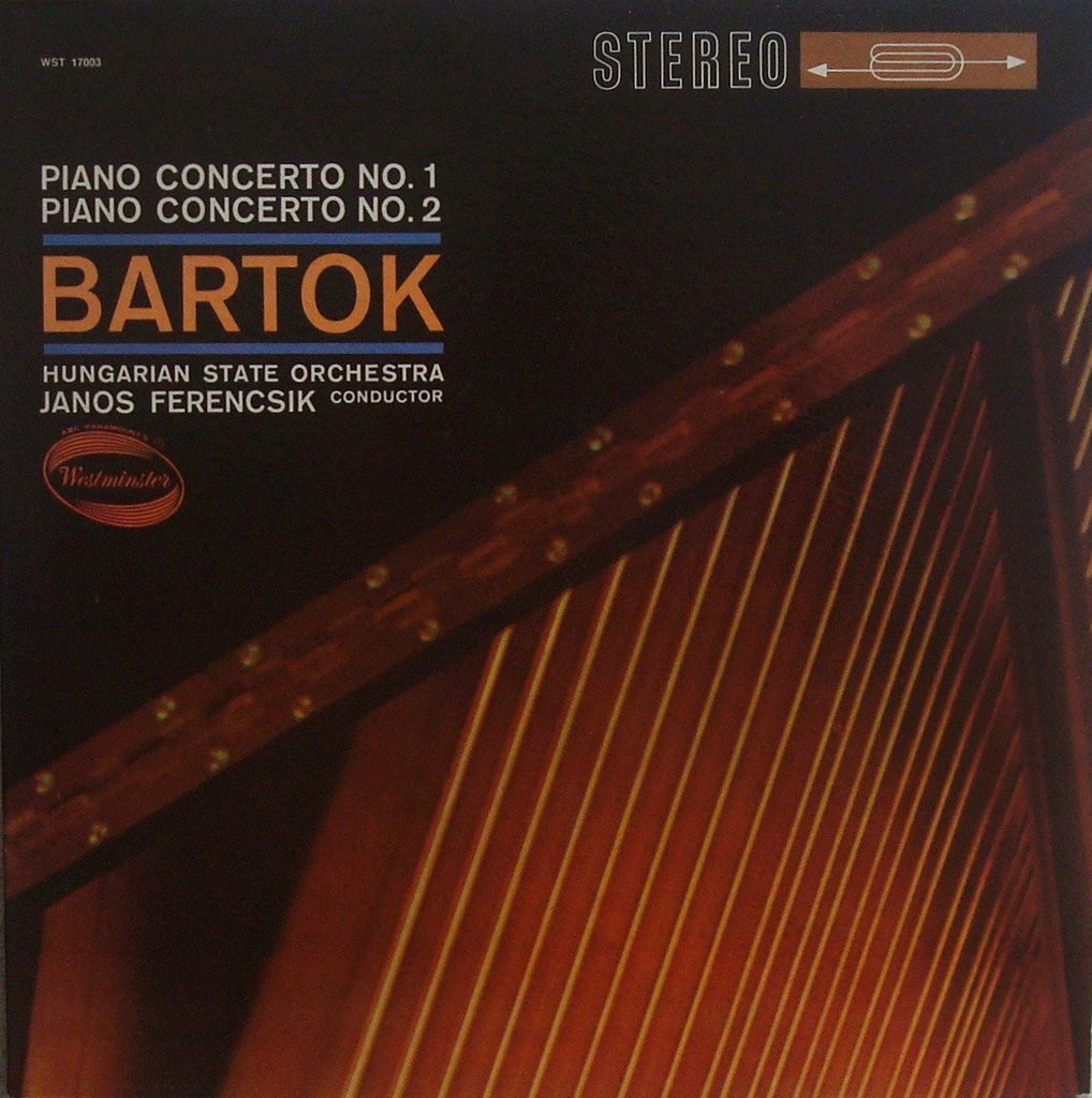 LP - Zempleni / Wehner: Bartok Piano Concertos Nos. 1 & 2 - Westminster WST 17003