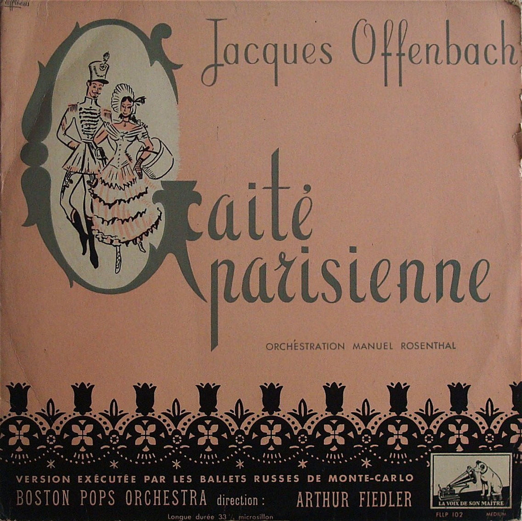 LP - Fiedler/Boston Pops: Offenbach Gaite Parisienne - La Voix Do Son Maitre FLLP 102