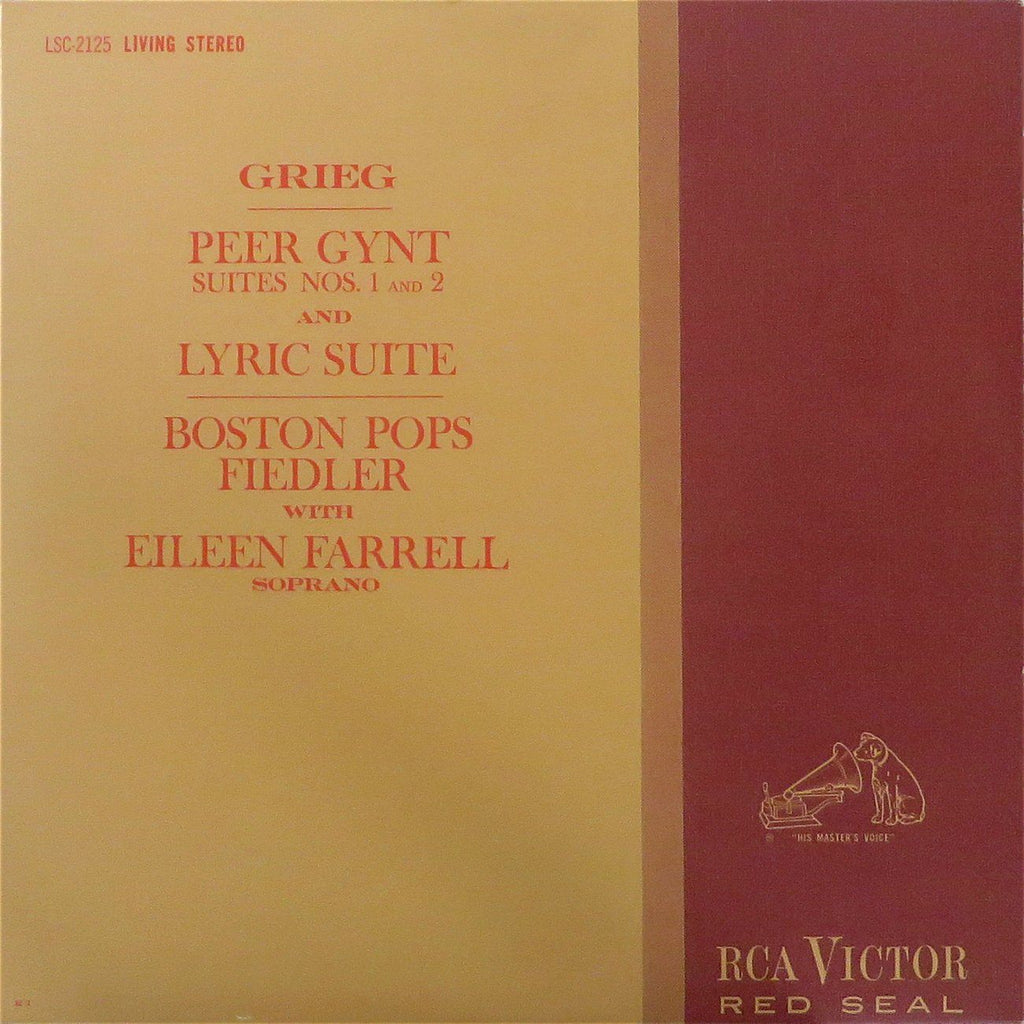 Fiedler: Grieg Peer Gynt Suites 1 & 2 + Lyric Suite - RCA LSC-2125