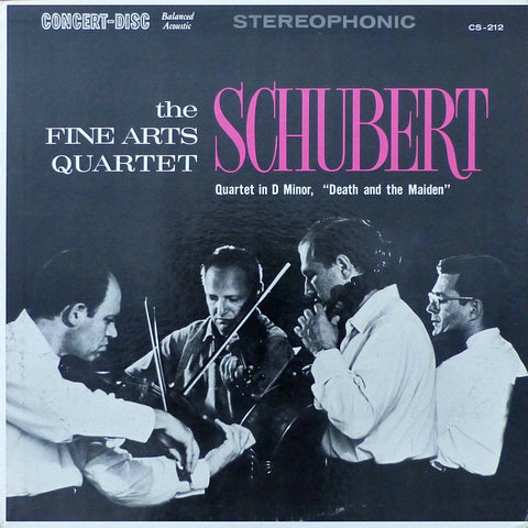 Fine Arts Quartet: Schubert SQ No. 14 (Death & the Maiden) - Concert-Disc CS-212