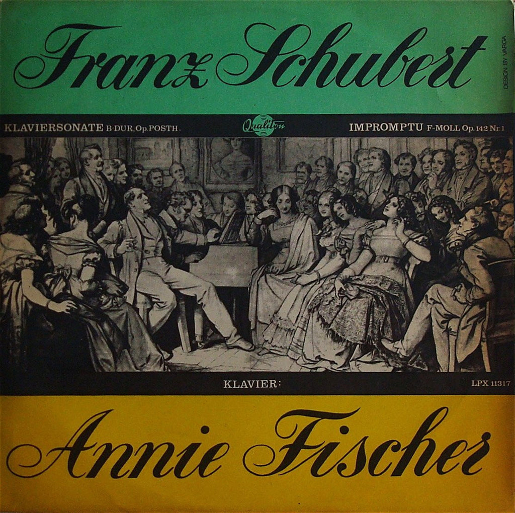 LP - Annie Fischer: Schubert Piano Sonata No. 21 D. 960, Etc. - Hungaroton LPX 11317