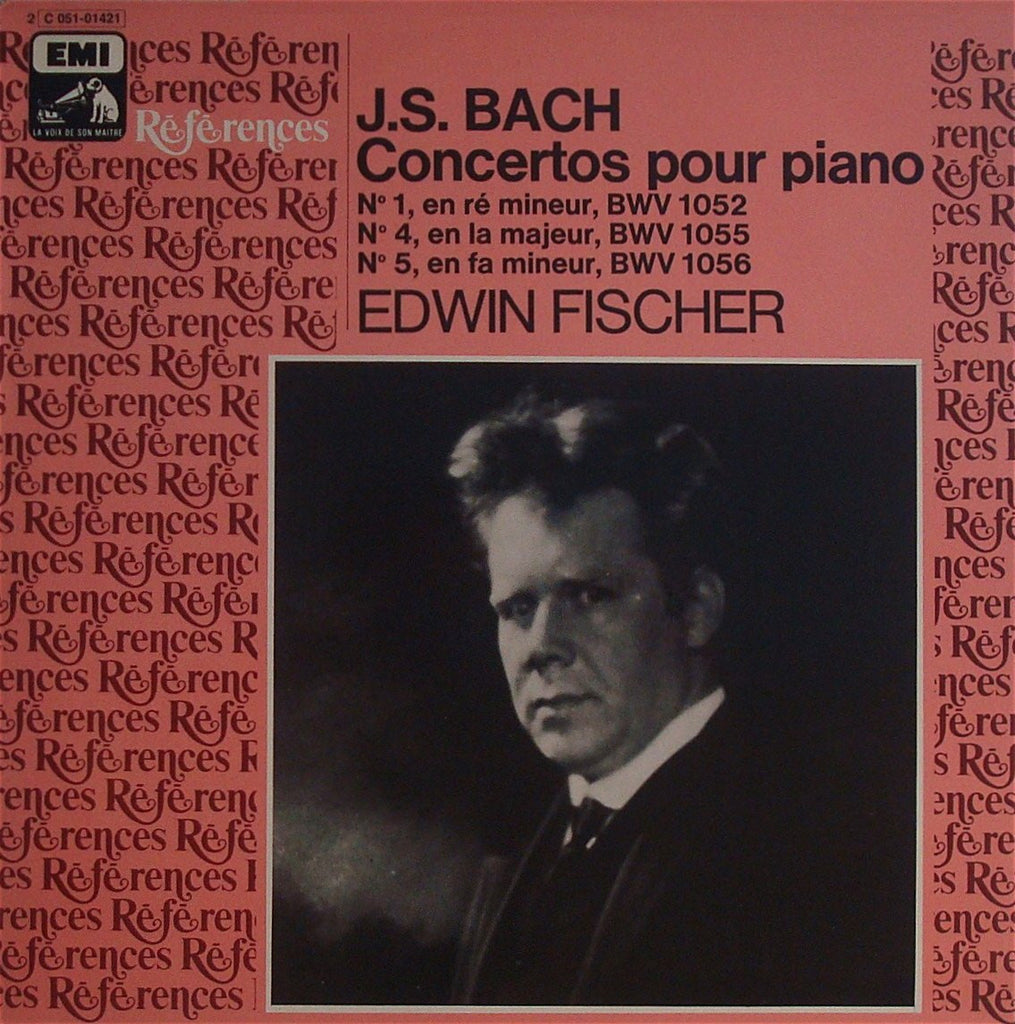 LP - Fischer: Bach Concerti BWV 1052/55/56 - EMI References 2 C 051-01421