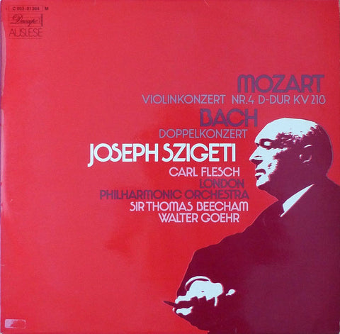 Szigeti/Flesch: Bach Double Concerto BWV 1043, etc. - Dacapo C 053-014 364