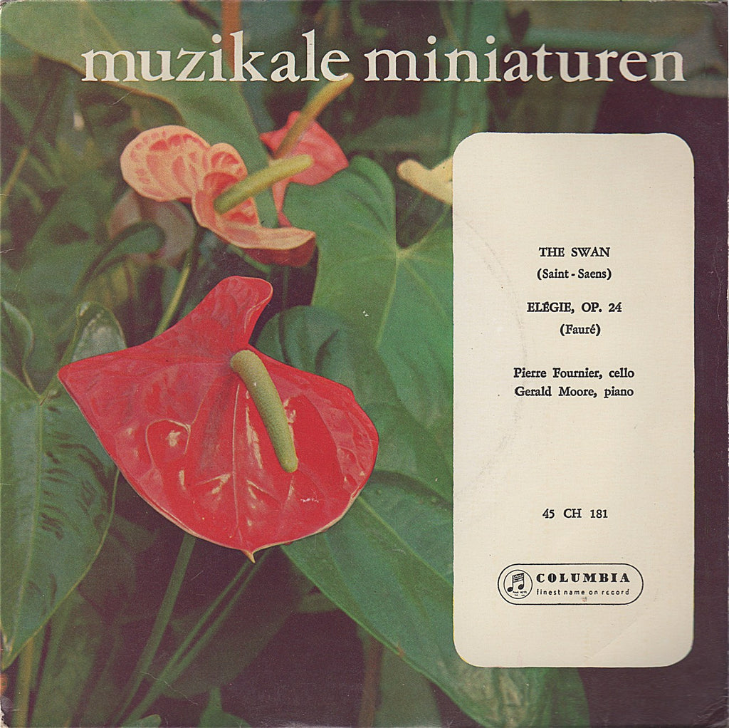EP (7" 45 Rpm) - Fournier: The Swan + Faure Elegie - Columbia 45 CH 181 (7" 45 Rpm EP)