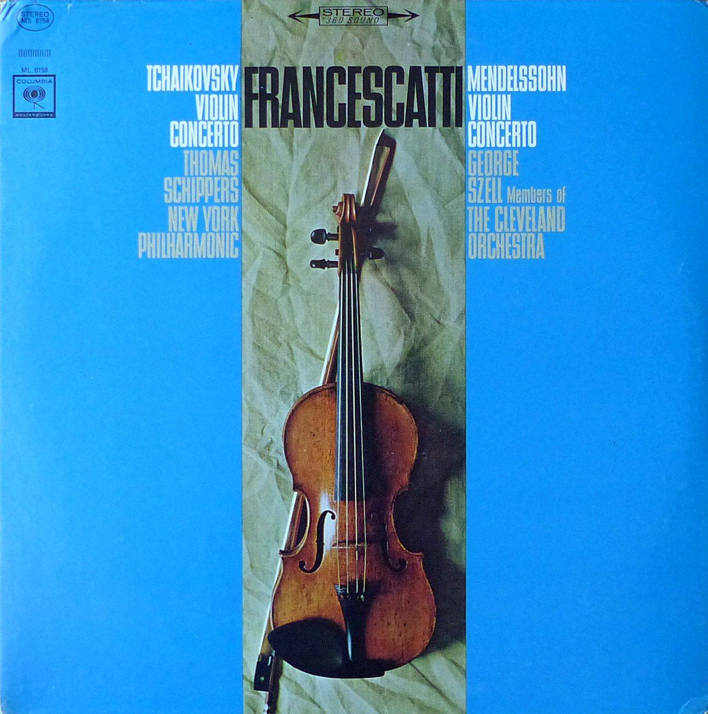 Francescatti: Tchaikovsky & Mendelssohn Concertos - Columbia MS 6758