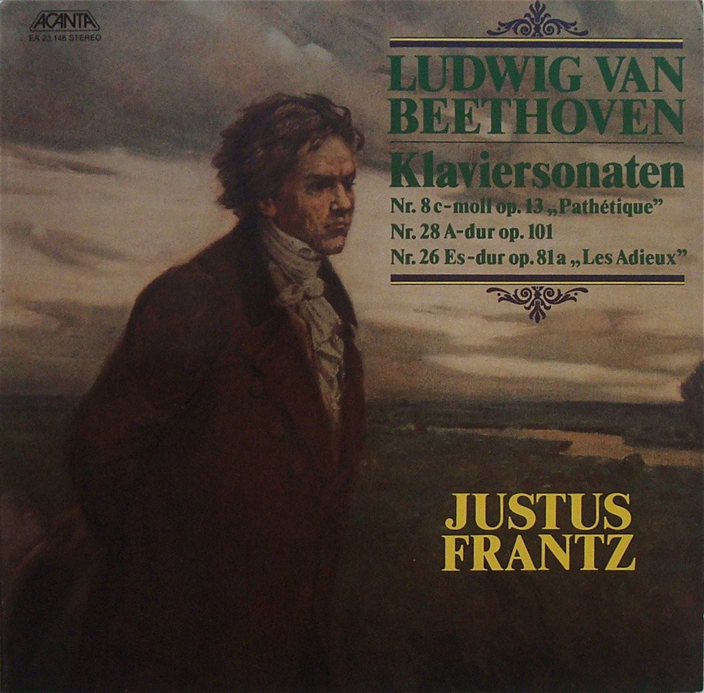 LP - Justus Frantz: Beethoven Sonatas Nos. 8, 26 & 28 - Acanta EA 23.146