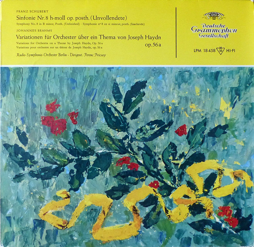 Fricsay: Schubert Unfinished Sym + Brahms Haydn Vars - DG LPM 18458
