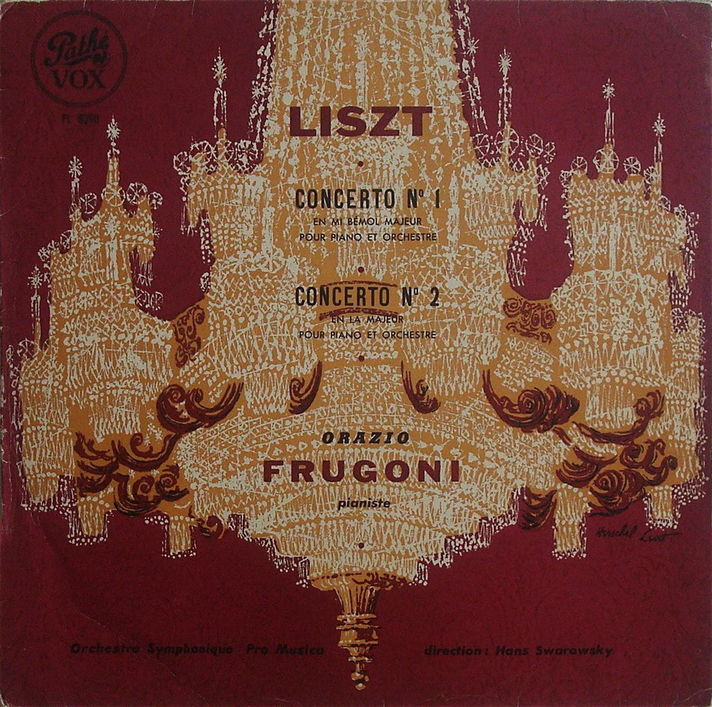 LP - Frugoni: Liszt Piano Concertos Nos. 1 & 2 - Pathé/Vox PL 8390