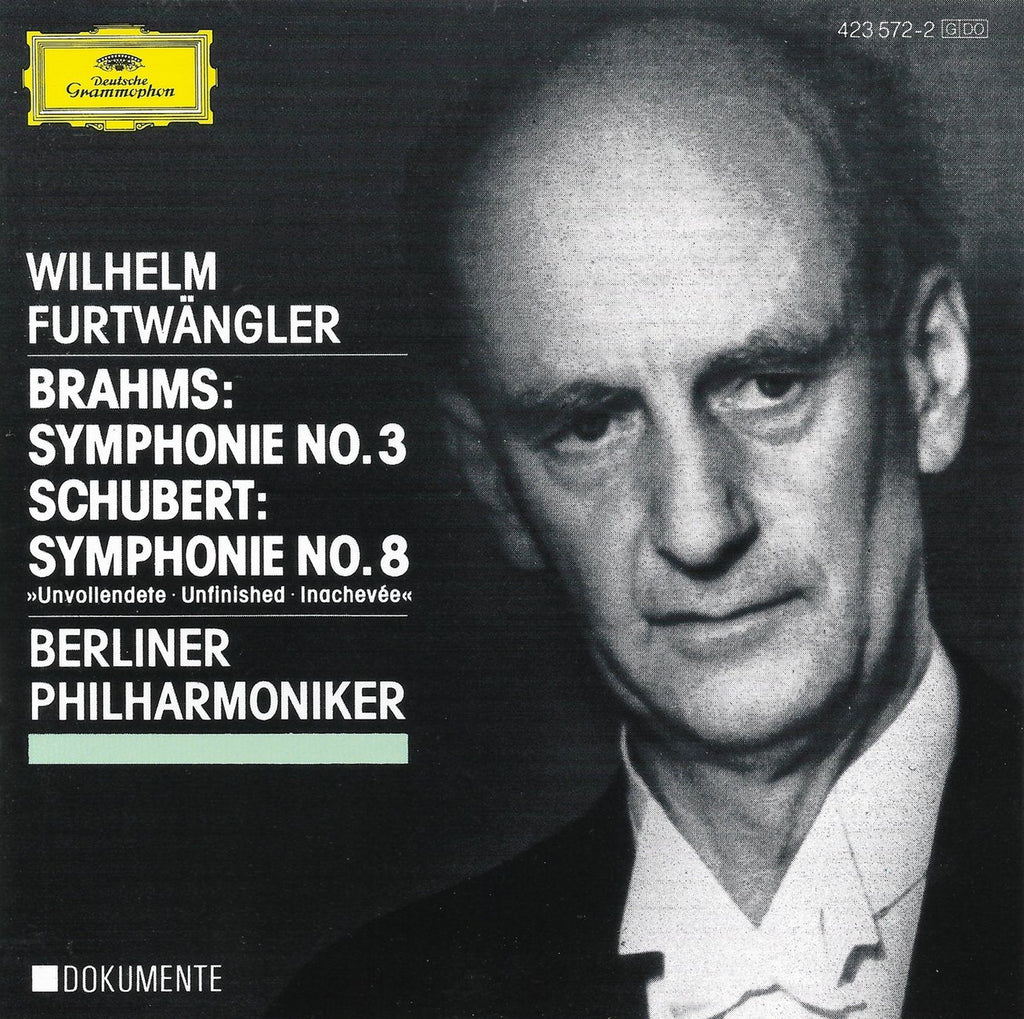 Furtwangler: Brahms Symphony No. 3 + Schubert No. 8 - DG 423 572-2