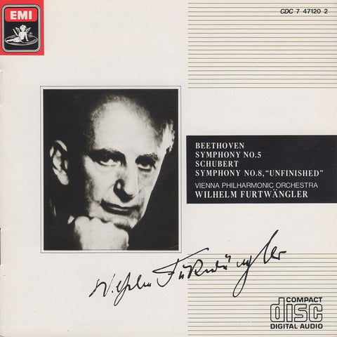 Furtwangler: Beethoven No. 5 + Schubert No. 8 - EMI CDC 7 47120 2