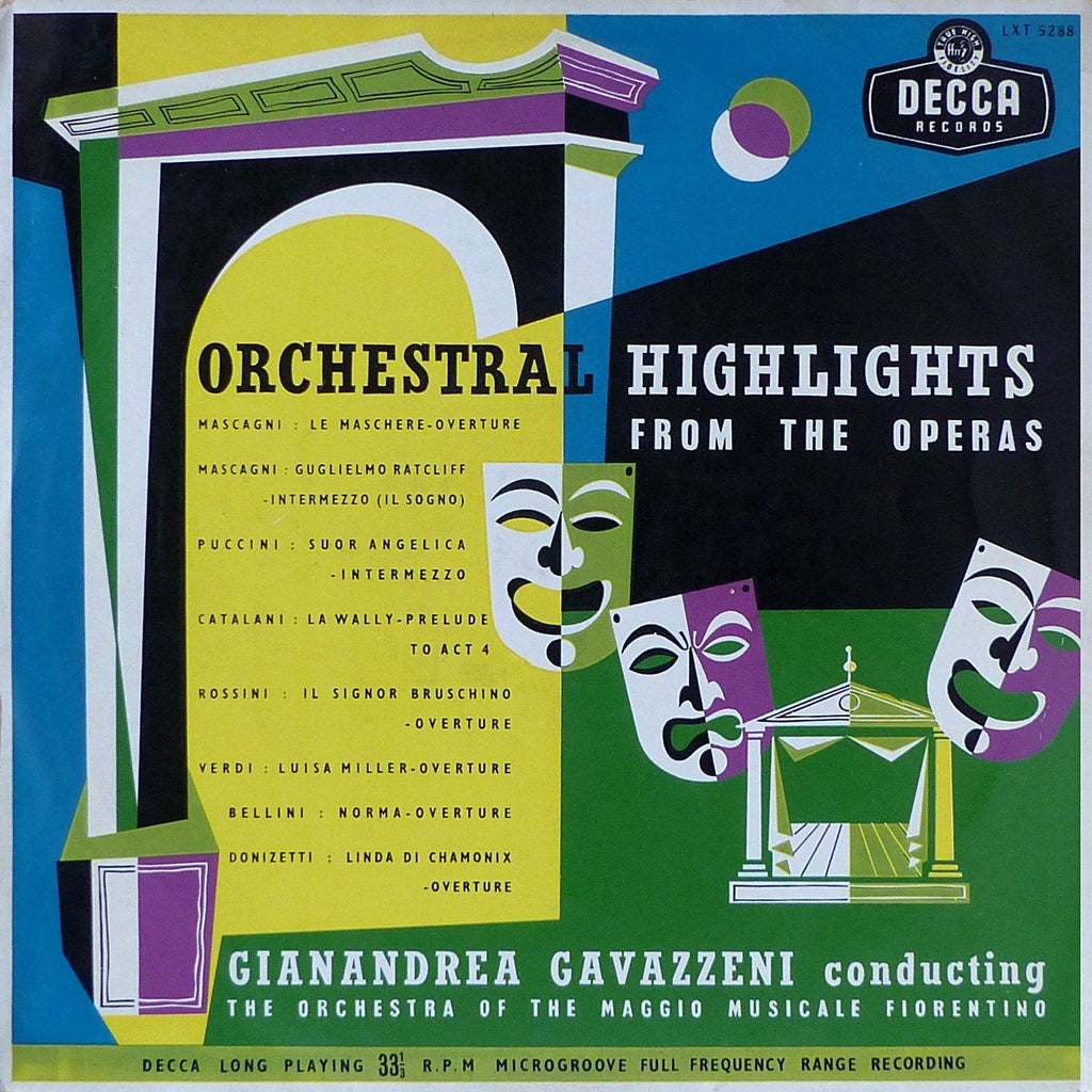 Gavazzeni: Orchestral Highlights from the Operas - Decca LXT 5288