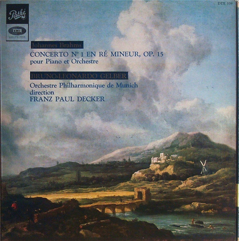 Gelber: Brahms Piano Concerto No. 1 - Pathé/EMI ASTX 339 (ds)