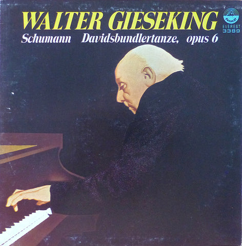 Gieseking: Schumann Davidsbündlertänze Op. 6 - Everest 3389