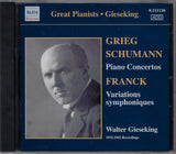 Gieseking: Grieg & Schumann Piano Concertos, etc. - Naxos 8.111110 (sealed)