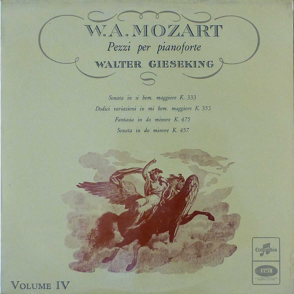 Gieseking: Mozart Vol. IV (Sonatas K. 333, etc.) - Columbia QCX 10354
