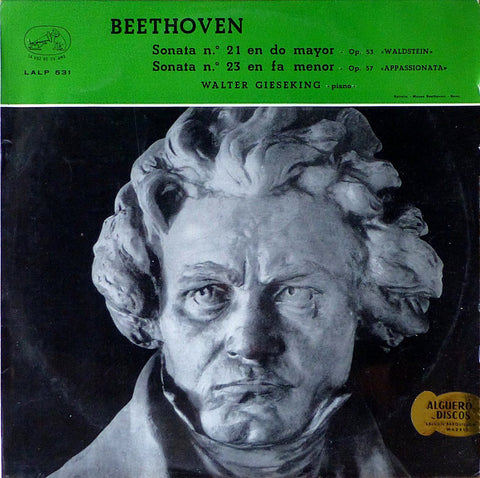 Gieseking: Beethoven Waldstein & Appassionata - La Voz de su Amo LALP 531