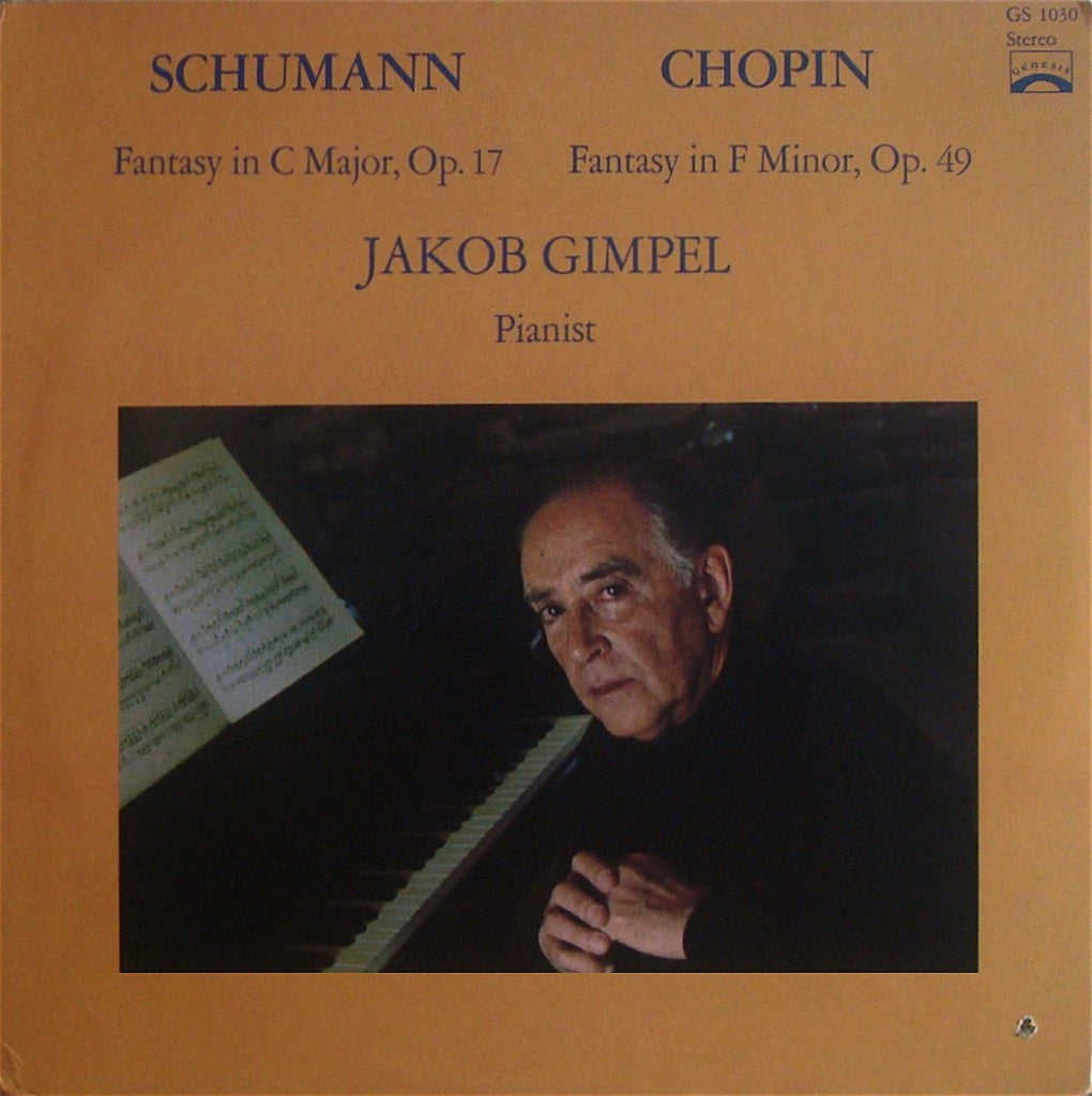 LP - Gimpel: Schumann Fantasy In C Op. 17 + Chopin Op. 49 - Genesis GS 1030