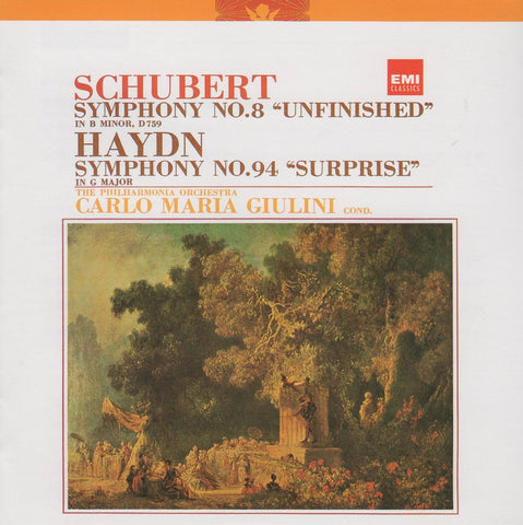 CD - Giulini: Haydn "Surprise" Symphony / Schubert "Unfinished" - EMI Japan TOCE-13202