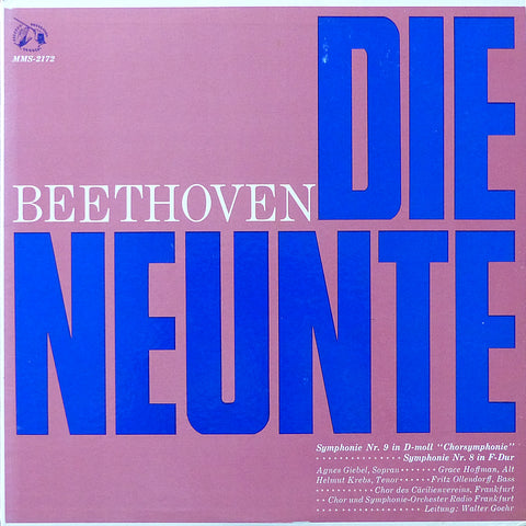 Goehr: Beethoven Symphonies Nos. 8 & 9 - MMS-2172 (2LP set)