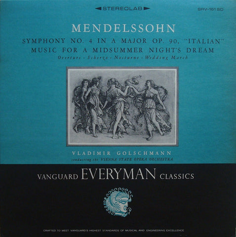 LP - Golschmann: "Italian" Symphony + Midsummer Night's Dream - Vanguard SRV-161SD