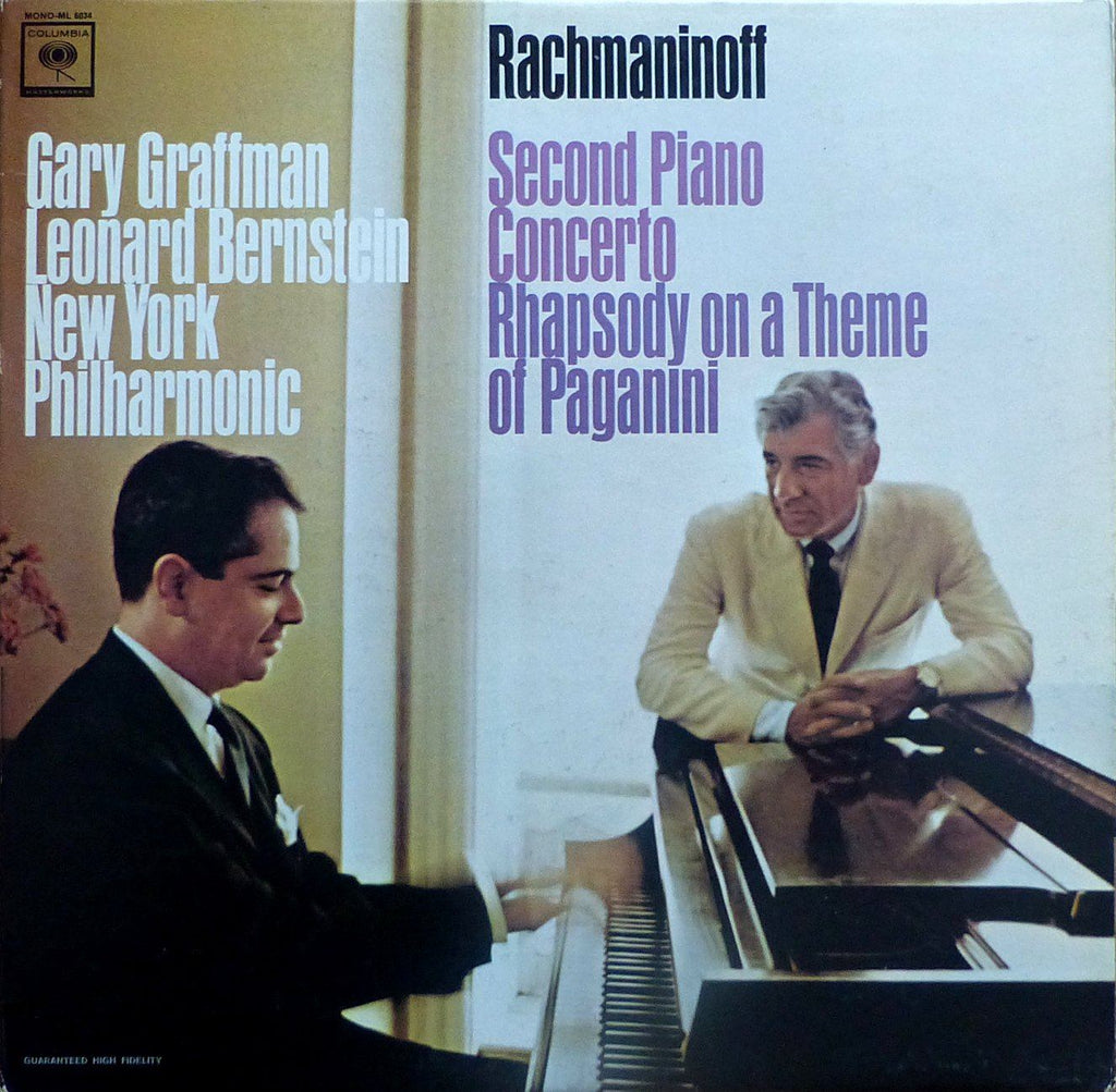 Graffman: Rachmaninov Piano Concerto No. 2 + Paganini Rhapsody - Columbia ML 6034