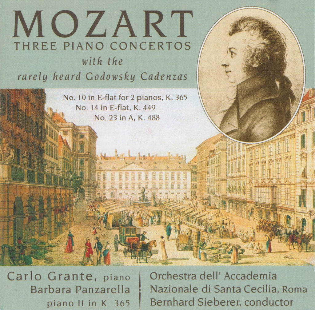 CD - Grante: Mozart Piano Concerti K. 449, K. 488 & K. 365 - Music & Arts CD-1222 (DDD)