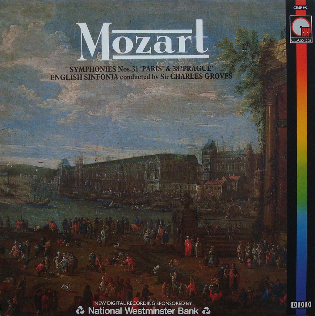 LP - Groves/English Sinf: Mozart "Paris" & "Prague" Symphonies - IMP CIMP 892 (DDD)